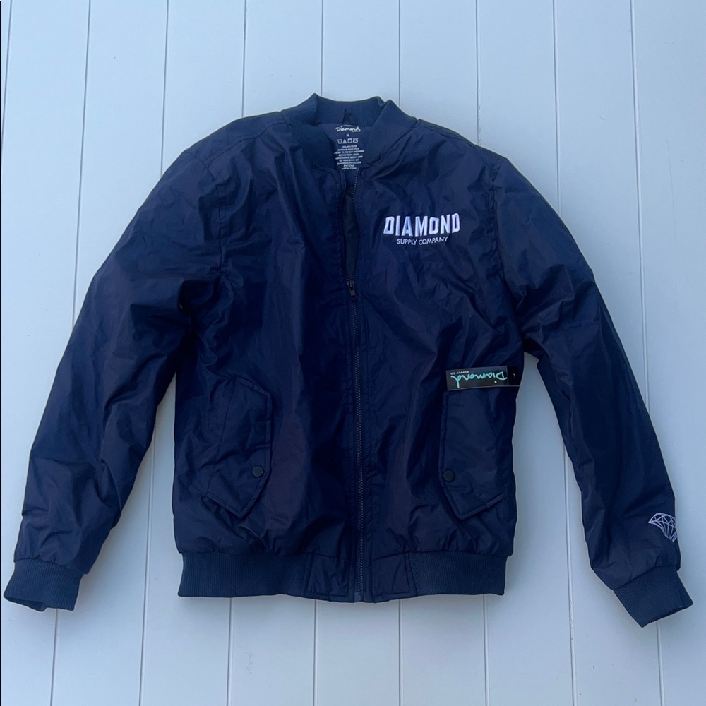 Diamond Supply Co. Dark Blue Bomber Jacket